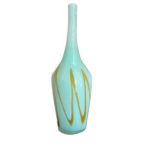 Global Views MCM Handblown Art Glass Vase Decor Ocean Bottle (e6)